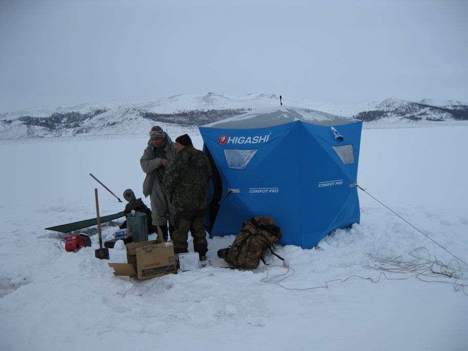 Зимняя рыбалка на Окинском плато или что Мункоеву хорошо ,то Кочеткову не очень