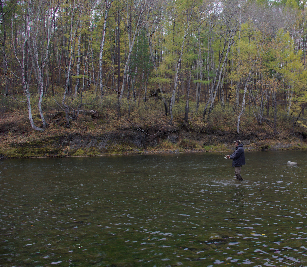 За хариусом на таежную речушку