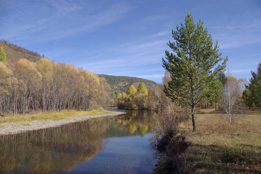 За хариусом на таежную речушку