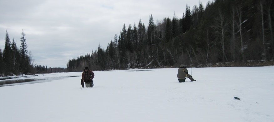 Рыбалка на горной реке . Дебют